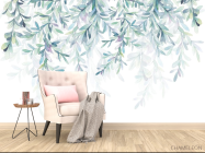 Фотообои Принт с листьями - 4