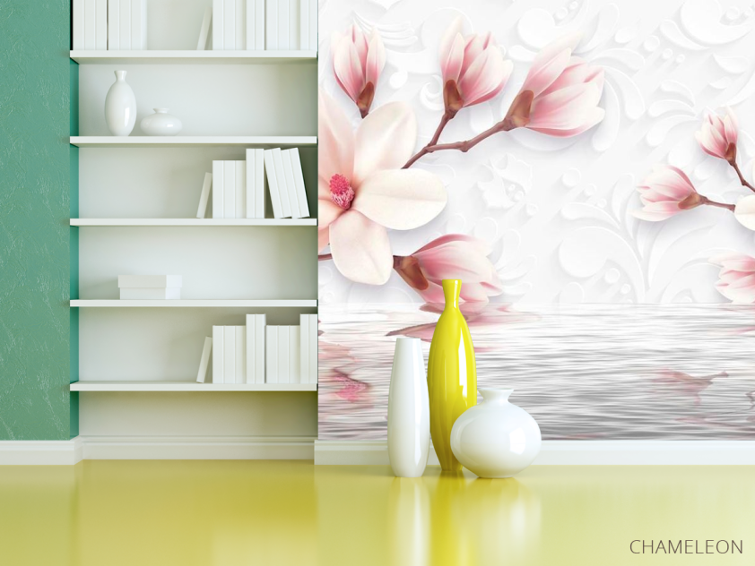 Фотошпалери 3d магнолія - 3