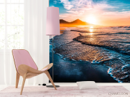 Фотошпалери Гори і сонце над морем - 4