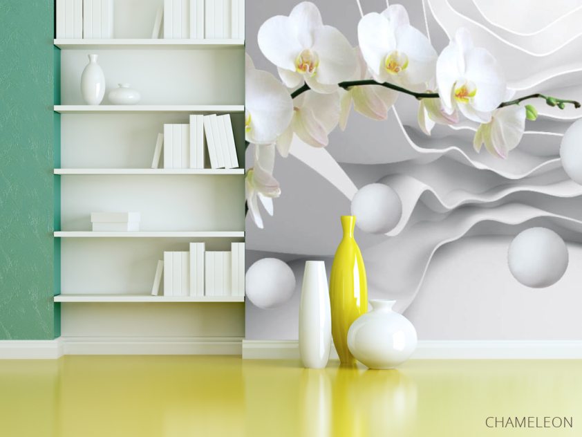 Фотошпалери 3Д орхідея - 3