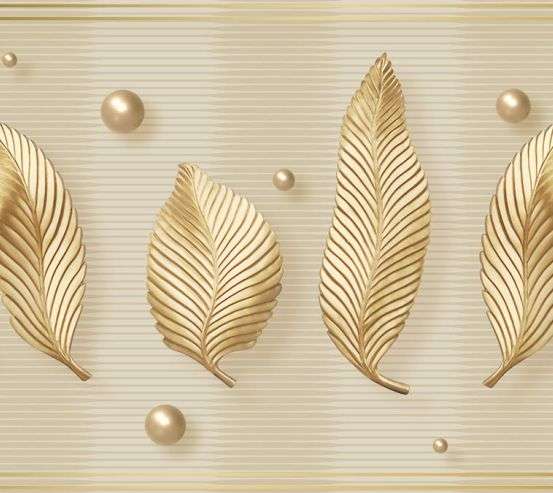 Фотошпалери Золоті листя 3д 22999