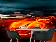 Фотошпалери Вогненний автомобіль - 1