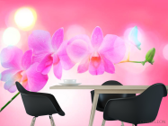 Фотошпалери Блідо-рожеві квіти - 1