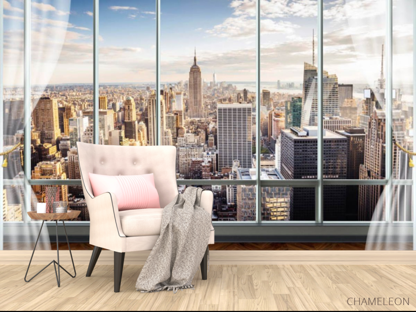 Фотообои Вид из окна на город - 4