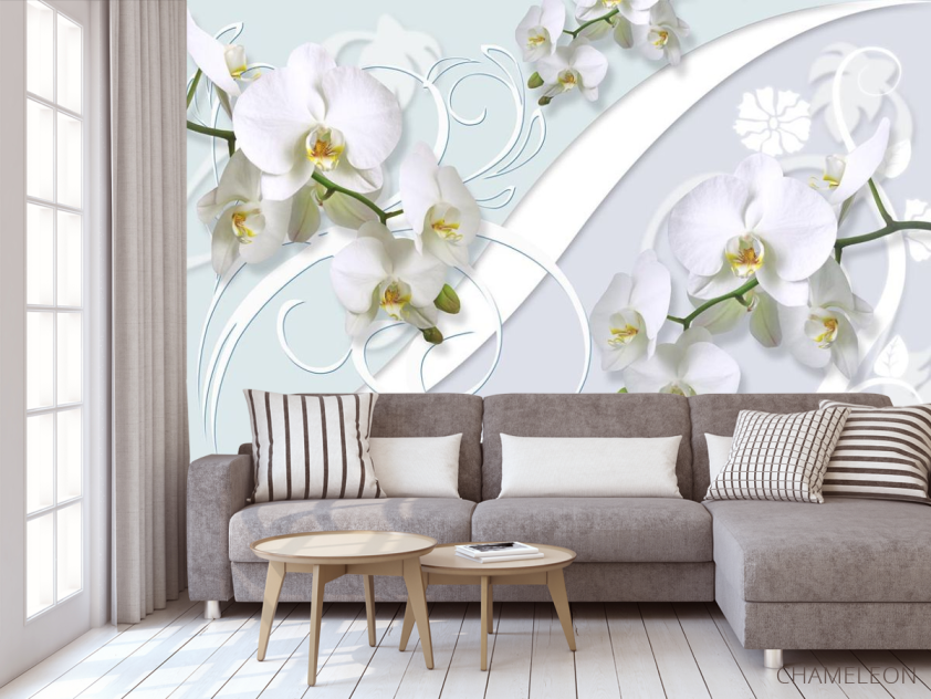 Фотообои Орхидеи 3д - 3