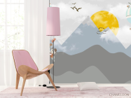 Фотошпалери Гори і повітряні кулі - 4