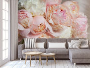 Фотообои нежные цветы с каплями - 3