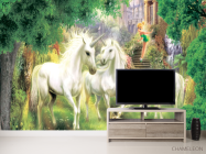 Фотообои Единороги в лесу - 2