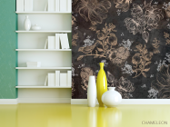 Фотошпалери коричневі квіти - 3