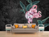 Фотообои фламинго - 1