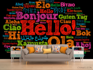 Фотообои Приветсвие на разных языках - 1