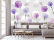 Фотообои цветные одуванчики - 3