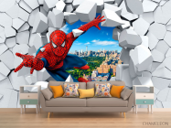 Фотообои Человек паук 3Д - 1