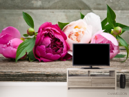 Фотообои розовые пионы - 2