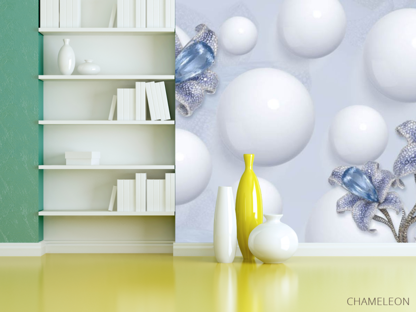 Фотошпалери 3Д квіти - 3