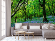 Фотообои Между деревьями цветы - 3