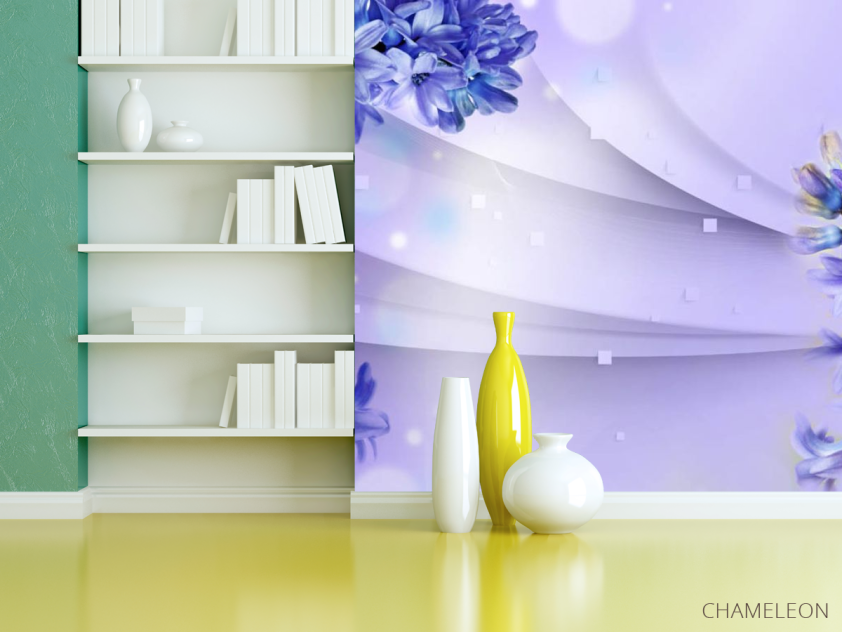 Фотошпалери фіолетові гіацинти 3д - 3