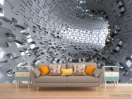 Фотообои Тоннель из пазлов - 1