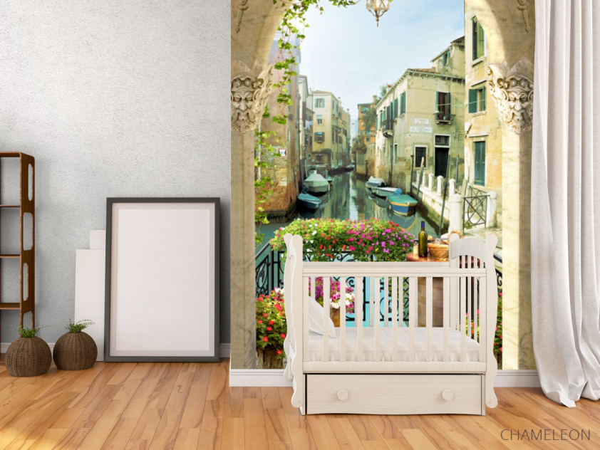Фотообои Фреска канал в Венеции - 2