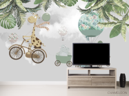 Фотообои животные на воздушных шариках - 2