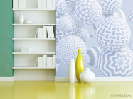 Фотошпалери Сірі кулі 3д - 3