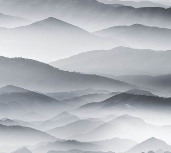 Фотообои горы в тумане 28252