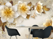 Фотошпалери Стереоскопічні квіти - 1