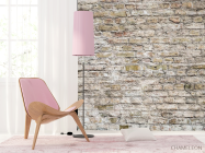 Фотошпалери Світла кам'яна стіна - 4