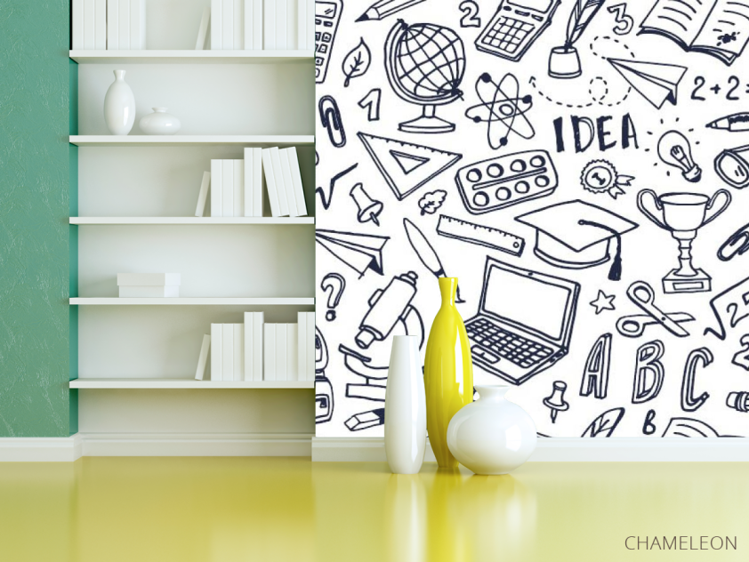 Фотошпалери Шкільний патерн - 3