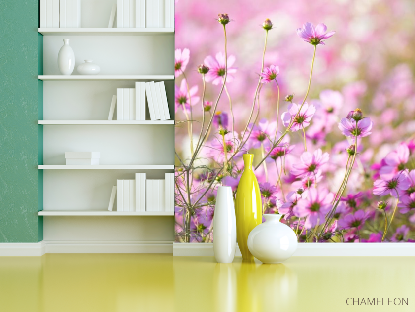 Фотошпалери маленькі рожеві квіточки - 3