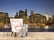 Фотообои вечерний город над водой - 4