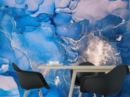 Фотошпалери Синій fluid art - 1