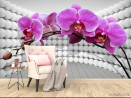 Фотообои 3д орхидея - 4