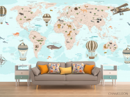 Фотообои Карта в детскую - 1