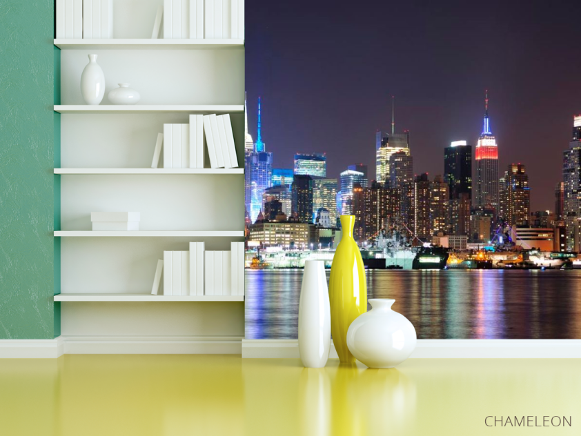 Фотошпалери New York, ніч, вода - 3