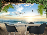 Фотошпалери 3д вид на море - 1