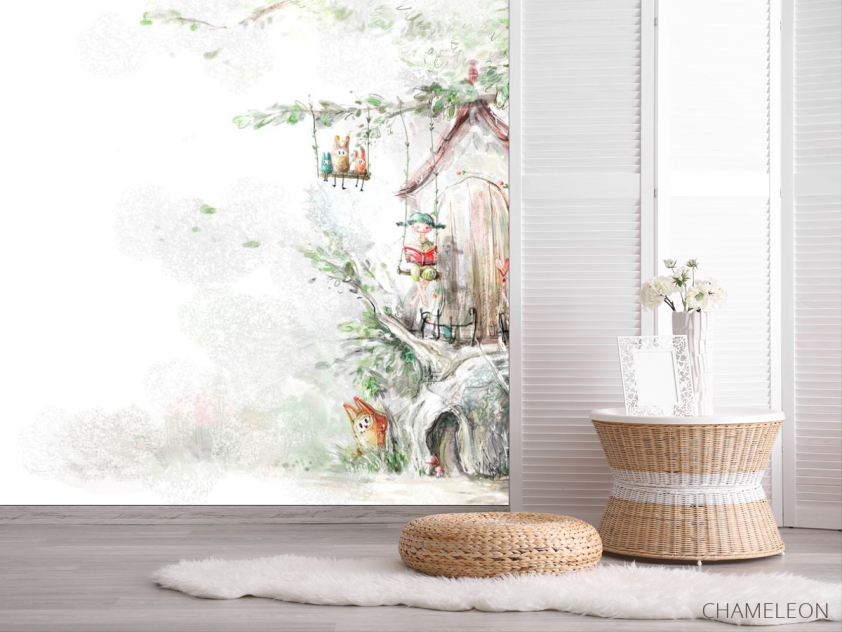 Фотошпалери Казкові жителі на дереві - 2