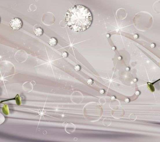 Фотообои белые орхидеи на ткани Фотообои белые орхидеи на ткани 21689