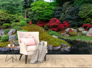 Фотообои поляна над ручейком - 4