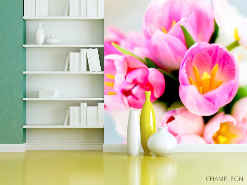 Фотошпалери Тюльпани рожевих тонів - 3