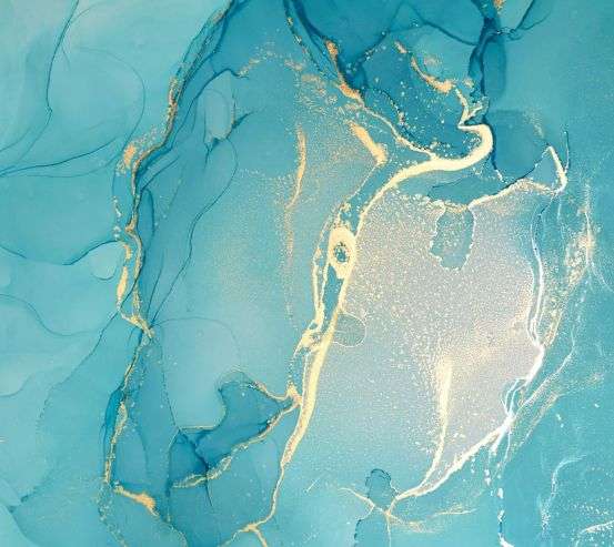 Фотошпалери Блакитний Fluid art 26569