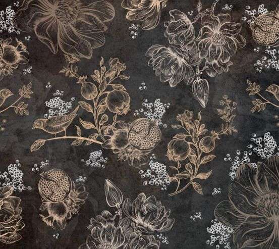 Фотошпалери коричневі квіти Фотошпалери коричневі квіти 29999