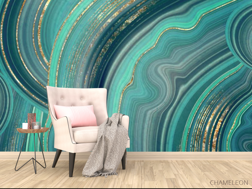 Фотообои Бирюзовый флюид - 4