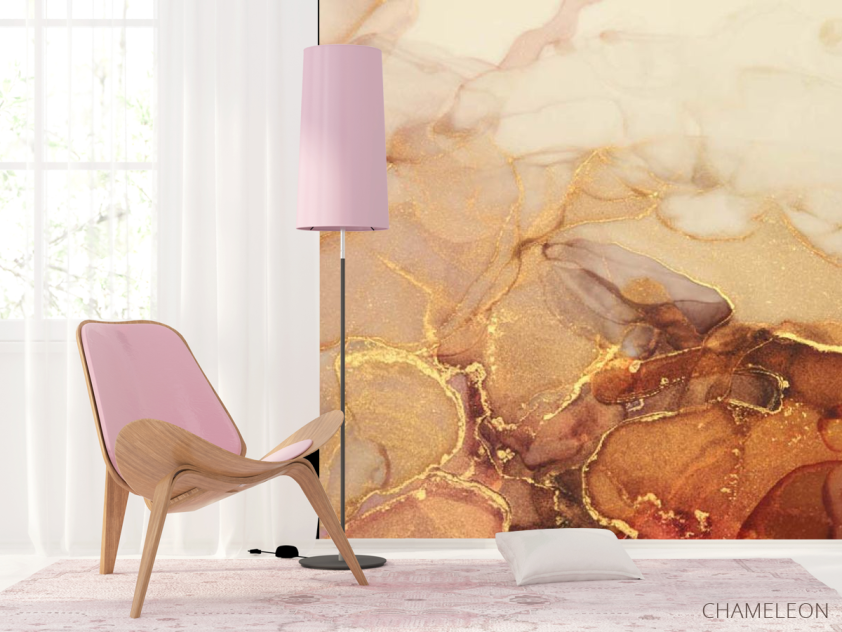 Фотошпалери Золотий флюїд - 4