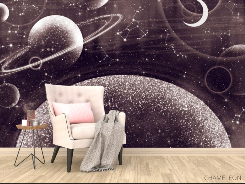 Фотообои Дизайнерские планеты коричневый оттенок - 4