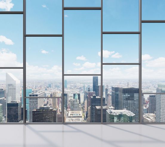 Фотошпалери Вид з вікна на місто 20229