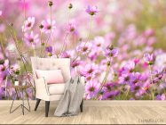 Фотообои маленькие розовые цветочки - 4