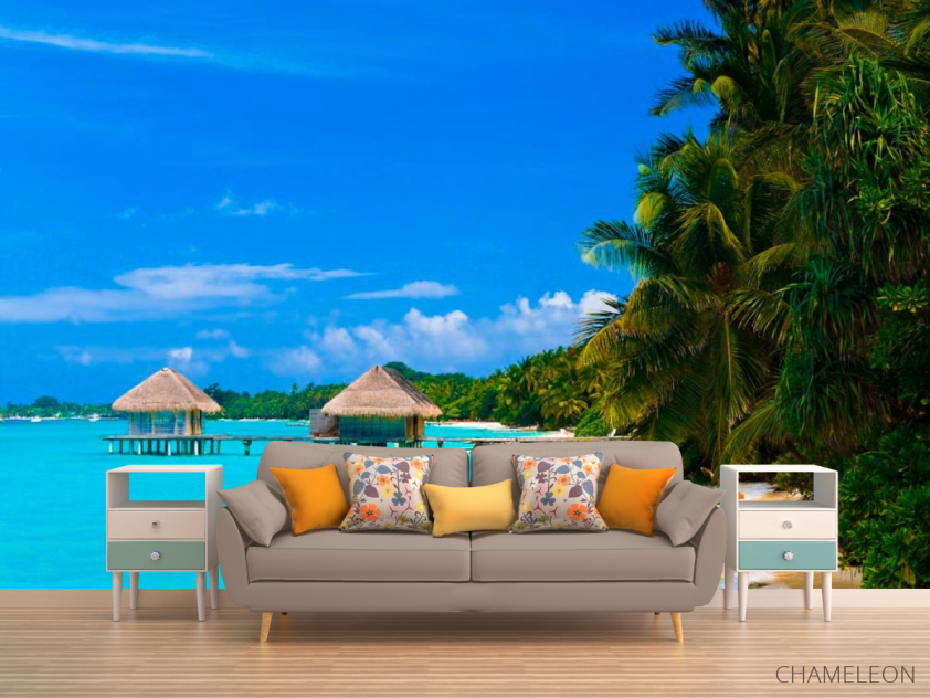 Фотообои Хижины посреди моря - 1