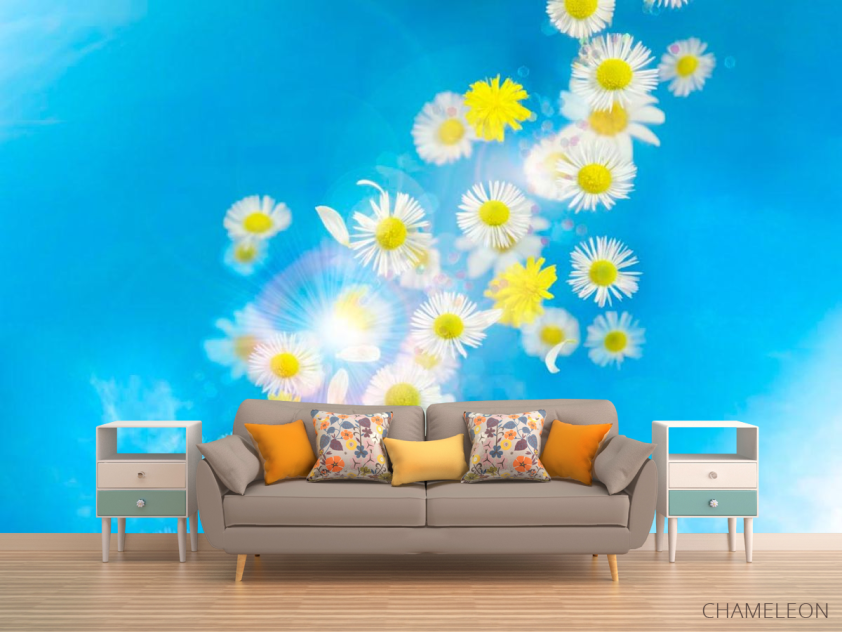 Фотообои Ромашки в облаках - 1