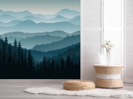 Фотошпалери гори і ліс - 2